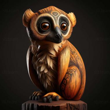 3D модель Eulemur rufifrons (STL)